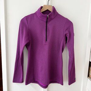 KERRITS purple fleece quarter zip pullover